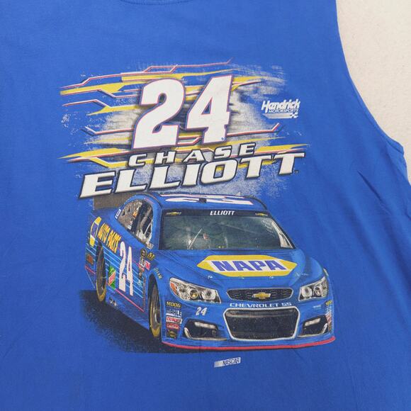 NASCAR Chase Elliott Graphic Racing Tank Top Shirt Mens Size Large L Blue - Picture 4 of 9